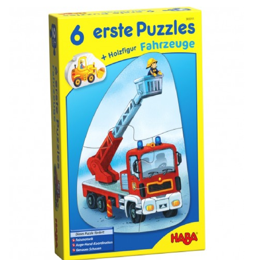 6 primeros puzzles los vehiculos