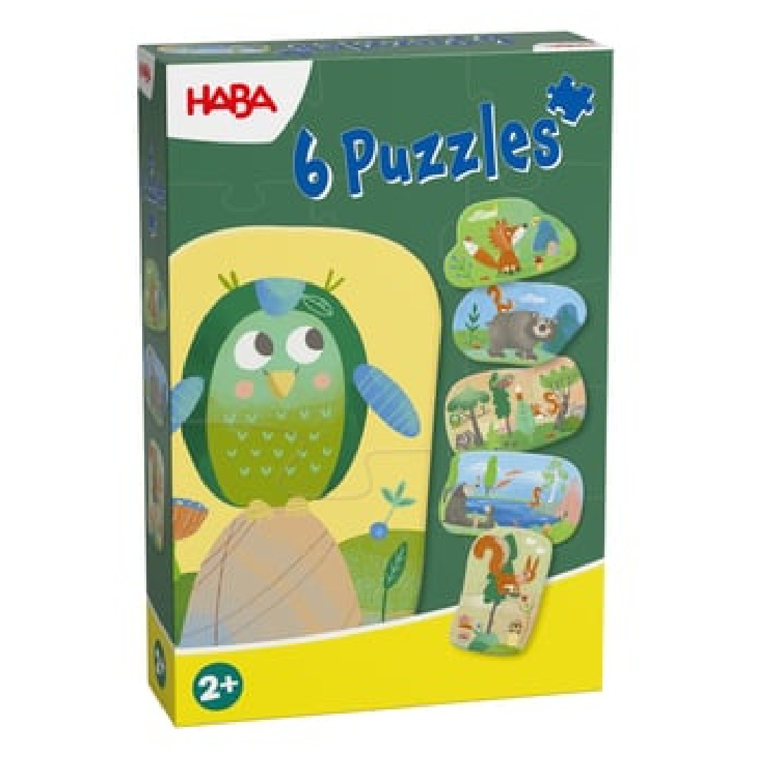 6 primeros puzzle animales del bosque