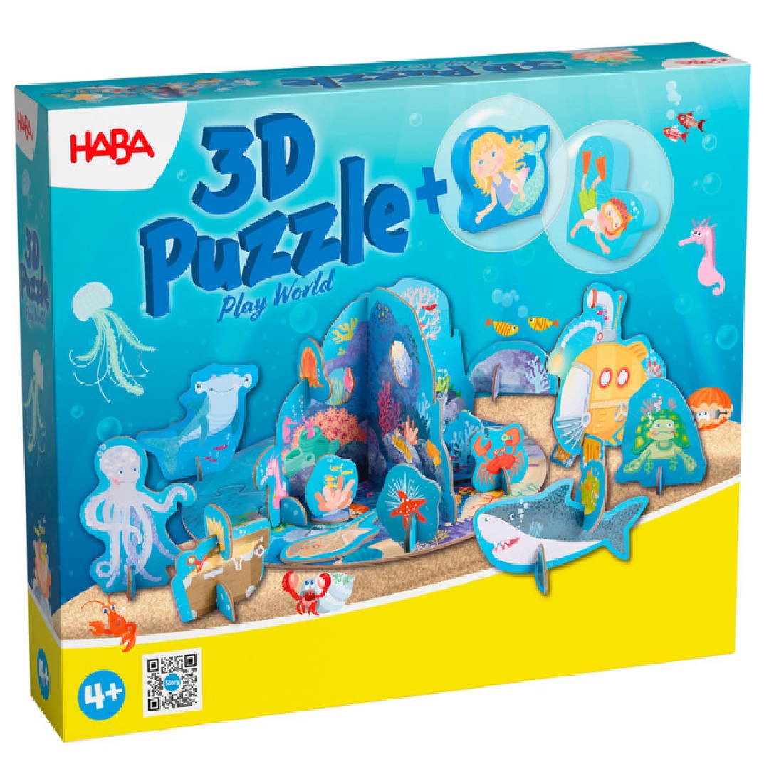Puzzle 3d mundo de juegos subacuaticos